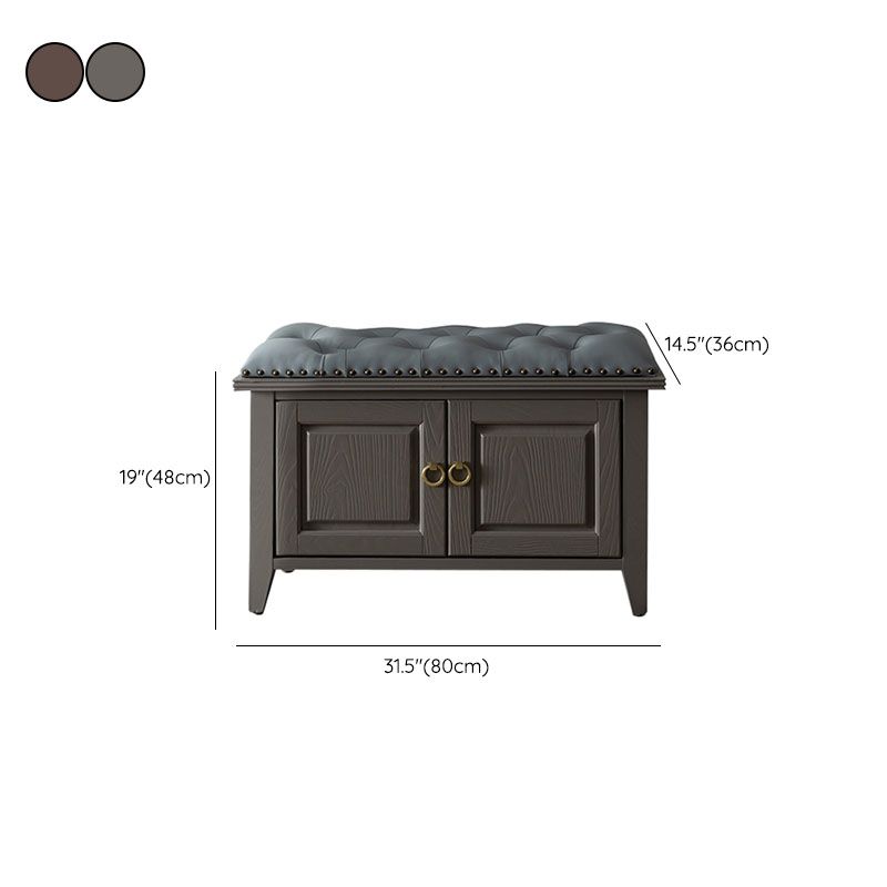 Panca in legno massiccio panca tradizionale sedile con rivestimento