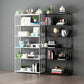 11.81"W Bookshelf Modern Style Open Back Bookcase for Home Office