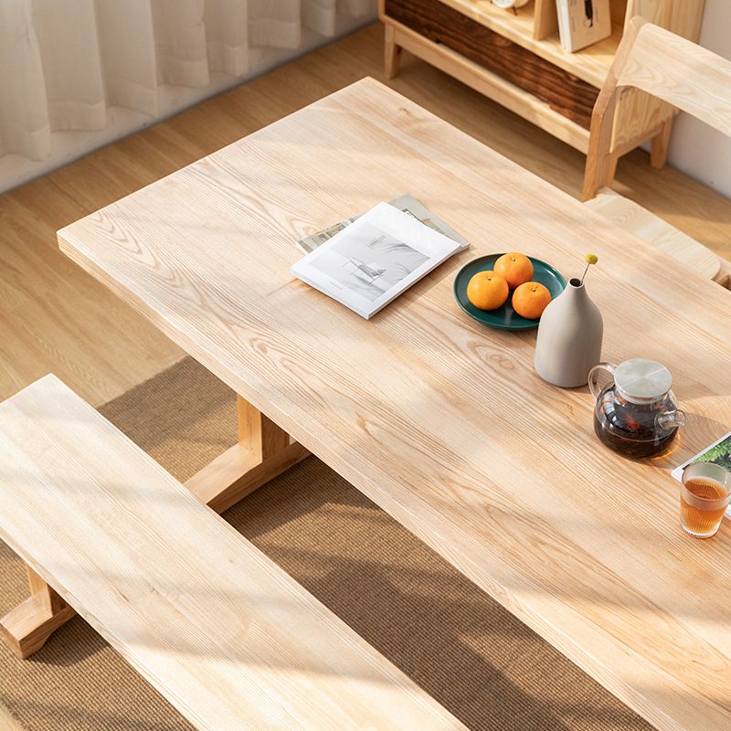 1/2/4/5 Pieces Modern Rectangle Dining Set Solid Wood Dining Table with Chairs Clearhalo 'Dining Room Sets' 'Dining Tables & Seating' 'dining_room_set' 'furn' 'furn_dining_room_set' 'Furniture' 'furniture_dining_room_set' 'Kitchen & Dining Furniture' 1200x1200_581b9829-1564-4103-9b9f-0ce9a7708165