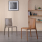 Modern Style Armless Dining Chairs Faux Leather Low Back Dining Side Chair