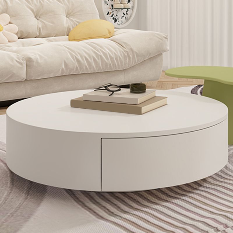 White Coffee Table Wooden 2 Piece Nesting Tables with Storage Drawer Clearhalo 'Coffee & Accent Tables' 'Coffee Tables' 'coffee_tables' 'furn' 'furn_coffee_tables' 'Furniture' 'Living Room Furniture' 1200x1200_581fab6d-71a4-466b-b6f3-b00949ebbbd5