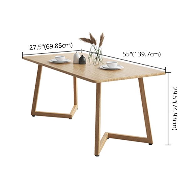 Modern Solid Wood Dining Room Set with Rectangle Table Dining Table Furniture for Home Clearhalo 'Dining Room Sets' 'Dining Tables & Seating' 'dining_room_set' 'furn' 'furn_dining_room_set' 'Furniture' 'furniture_dining_room_set' 'Kitchen & Dining Furniture' 'kitchen&dining_furn' 'kitchen' 1200x1200_5820430c-32ad-4780-a0fa-b8c9da023bef