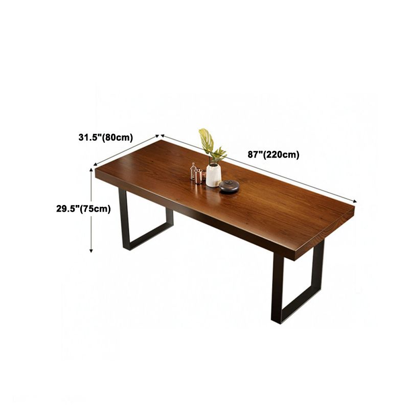 Modern Dining Set 1/5/7 Pieces Rectangle Pine Wood Dining Table for Canteen Clearhalo 'Dining Room Sets' 'Dining Tables & Seating' 'dining_room_set' 'furn' 'furn_dining_room_set' 'Furniture' 'Kitchen & Dining Furniture' 1200x1200_582303f7-1e4a-462f-b566-26f425e81704