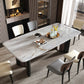 Double Pedestal Dinner Room Kitchen Table Modern Dining Room Table Clearhalo 'Dining Tables & Seating' 'Dining Tables' 'dining_table' 'furn' 'furn_dining_table' 'Furniture' 'Kitchen & Dining Furniture' 1200x1200_5825175a-55cd-4f16-a807-5e50b4e9602f
