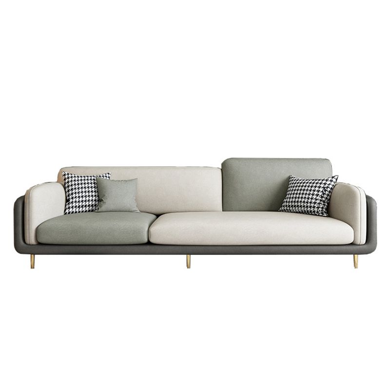 34,64 "H canapé à bras rond avec 3 oreillers canapé de couleur de couleur moderne