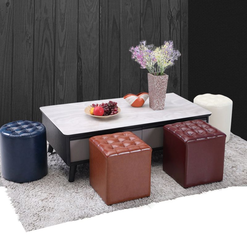 Genuine Leather Ottoman Tufted Square Whole Colored Water Resistant Cube Ottoman Clearhalo 'furn' 'furn_ottomans_poufs' 'Furniture' 'Living Room Furniture' 'Ottomans & Poufs' 'ottomans_poufs' 1200x1200_5825b5ef-dd2b-45b2-ab4c-05210c143f44
