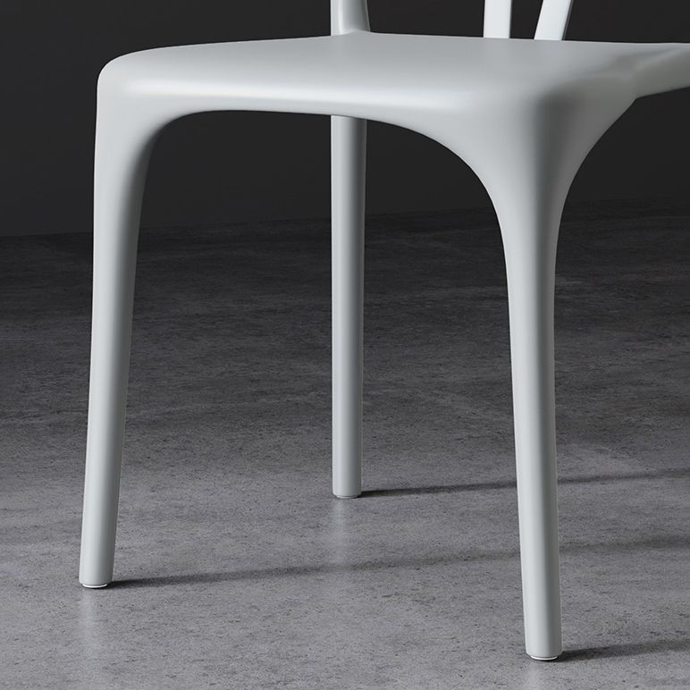 Modern Style Plastic Dining Chairs Dining Stackable Side Chair for Kitchen Clearhalo ' kitchen&dining_furn' 'Dining Chairs' 'Dining Tables & Seating' 'dining_chair' 'furn' 'furn_dining_chair' 'Furniture' 'furniture_dining_chair' 'Kitchen & Dining Furniture' 'kitchen' 1200x1200_58261932-9191-4857-9172-f459e18a3ad0