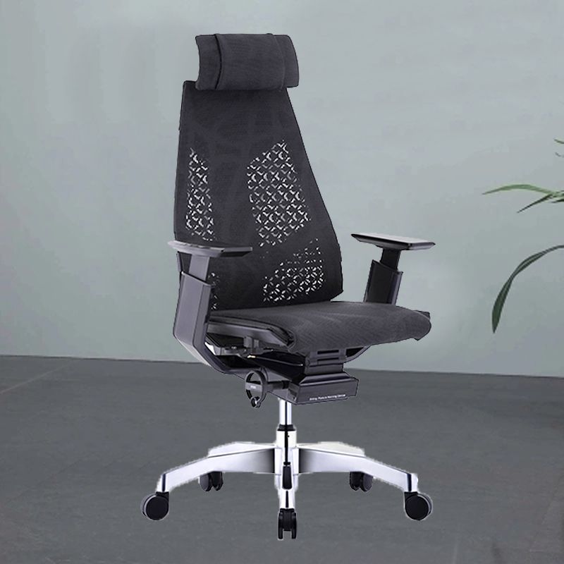 Chaise de bureau moderne Hauteur de siège réglable Les bras comprenaient une chaise pivotante avec des roues