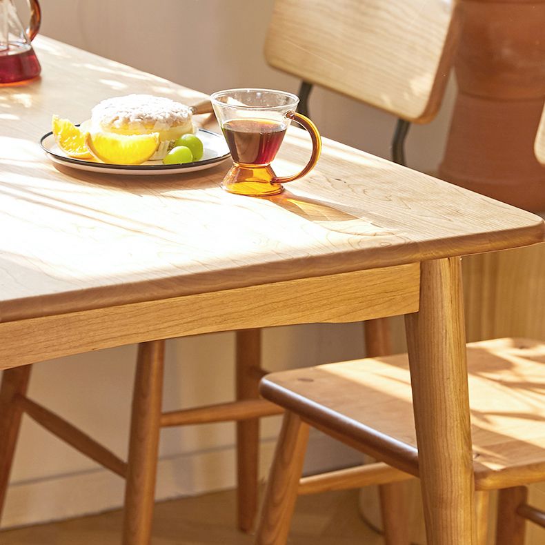 Rectangle Casual Style Dining Table Wood Color Fixed Table with Solid Wood Clearhalo ' dining_table' 'Dining Tables & Seating' 'Dining Tables' 'furn' 'furn_dining_table' 'Furniture' 'furniture_dining_table' 'Kitchen & Dining Furniture' 'kitchen&dining_furn' 'kitchen' 'kitchen_dining_table' 1200x1200_582a65e0-e5f2-4612-8b67-e2a06507d8fb