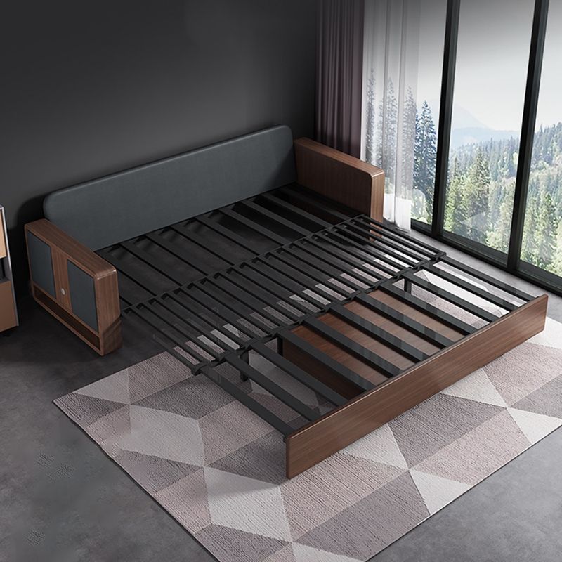 31 "De large canapé-lit contemporain futon gris oreiller comprenant un canapé-lit