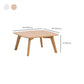 11"H Contemporary Coffee Table Solid Wood Coffee Cocktail Table