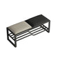 Rectangle Modern Entryway Bench Cushioned Metal Seating Bench Clearhalo 'Benches' 'Chairs & Seating' 'furn' 'furn_benches' 'Furniture' 'Living Room Furniture' 1200x1200_582c4f32-8665-4c27-9f2f-8d506c4b4d9d