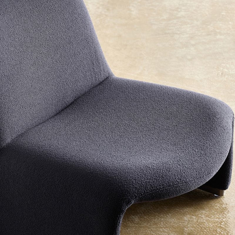Wool Armless Chair 28.34" High Metal Frame Chair for Living Room Clearhalo 'Accent Chairs' 'accent_chairs' 'Chairs & Seating' 'furn' 'furn_accent_chairs' 'Furniture' 'Living Room Furniture' 1200x1200_582cd465-01cd-4868-9b13-050544128023