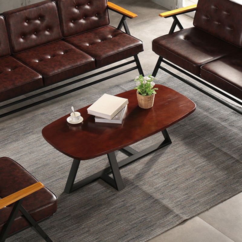 Modern Style 1 Single Coffee Table Pine Wood Brown Cocktail Table Clearhalo 'Coffee & Accent Tables' 'Coffee Tables' 'coffee_tables' 'furn' 'furn_coffee_tables' 'Furniture' 'Living Room Furniture' 1200x1200_58319644-3000-4620-9b4f-aacf9970e986