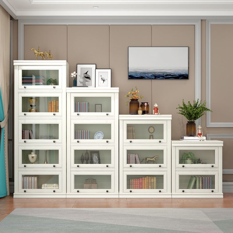 12.80"W Bookcase Contemporary Style Solid Wood Bookshelf for Home Office with Doors Clearhalo 'Bookcases' 'furn' 'furn_bookcases' 'Furniture' 'furniture_bookcases' 'Office Furniture' 1200x1200_5831b28d-a534-4e00-b1e6-d319a2c80949