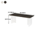 Modern Dining Table Rectangle Stone Top Table with Sled Base Clearhalo ' dining_table' 'Dining Tables & Seating' 'Dining Tables' 'furn' 'furn_dining_table' 'Furniture' 'furniture_dining_table' 'Kitchen & Dining Furniture' 'kitchen&dining_furn' 'kitchen' 'kitchen_dining_table' 1200x1200_5832e9d2-0cb1-484f-9f18-32d2c12f1ddd