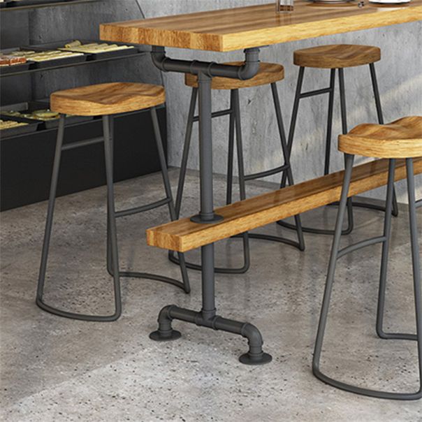 Modern Wood Bar Table Set 1/2/4/7 Pieces Rectangle Table and Stool Set Clearhalo 'Bar Furniture' 'furn' 'furn_home_bar_bar_sets' 'Furniture' 'Home Bars & Bar Sets' 'home_bar_bar_sets' 'Kitchen & Dining Furniture' 1200x1200_58345aa5-0af5-45a2-b583-734cbdc0460a