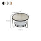 Modern Glass Top Coffee Table Round Metal Frame Cocktail Table Clearhalo 'Coffee & Accent Tables' 'Coffee Tables' 'coffee_tables' 'furn' 'furn_coffee_tables' 'Furniture' 'Living Room Furniture' 1200x1200_58384782-f490-4dca-bcc6-288f25ad8167