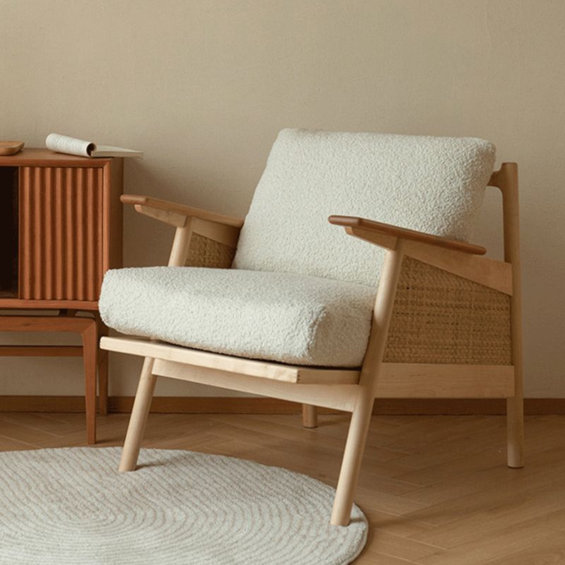 Recessed Arms Included Chair 30.51" Wide Solid Wood Frame Armchair Clearhalo 'Accent Chairs' 'accent_chairs' 'Chairs & Seating' 'furn' 'furn_accent_chairs' 'Furniture' 'Living Room Furniture' 1200x1200_5839d7bb-e72e-463a-9e99-dfd60f1038c5