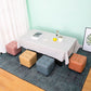 Tufted Ottoman Whole Colored Fabric Water Resistant Square Modern Ottoman