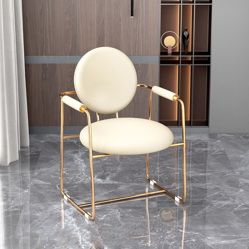 Scandinavian Style Upholstered Arm Side Chairs Open Back Dining Side Chairs (Set of 2) Clearhalo ' kitchen&dining_furn' 'Dining Chairs' 'Dining Tables & Seating' 'dining_chair' 'furn' 'furn_dining_chair' 'Furniture' 'furniture_dining_chair' 'Kitchen & Dining Furniture' 'kitchen' 1200x1200_583bc0f4-88e6-41a6-93c9-5e28d822d4e1