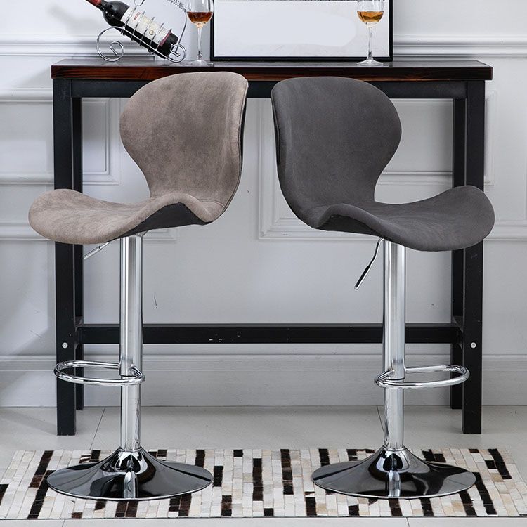 Mobiliario de cuero de metal de metal escandinavo de cuero de cuero hacia atrás