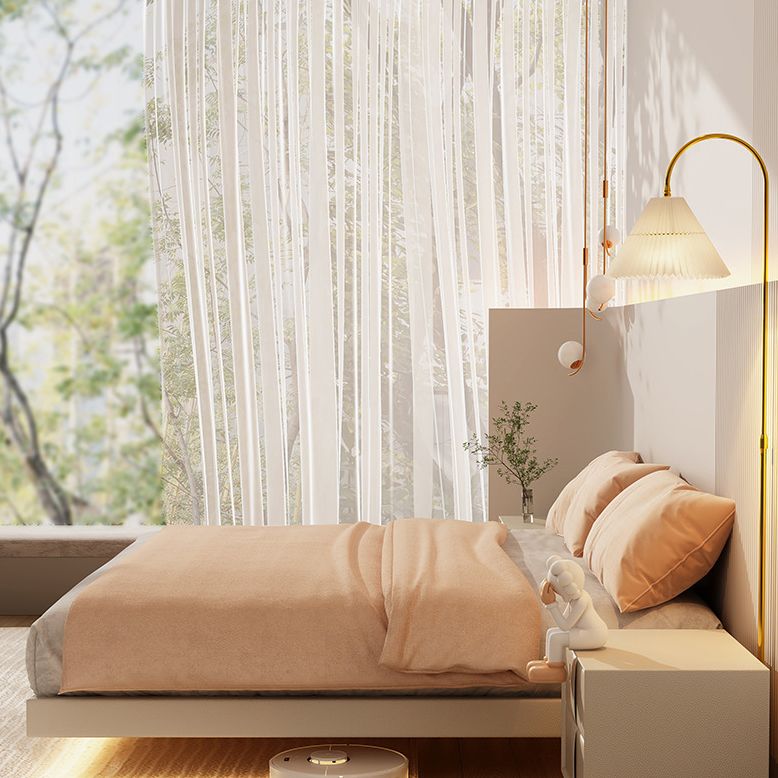 Solid Wood Platform Bed Frame Contemporary White Platform Bed