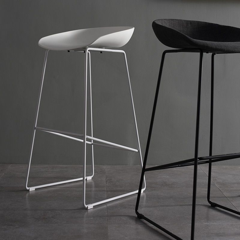 Modern Style Bar-stool Iron Sled Legs PP Bucket Seat for Kitchen Bar Clearhalo 'Bar Furniture' 'Bar Stools' 'bar_stools' 'furn' 'furn_bar_stools' 'furniture_bar_stools' 'Kitchen & Dining Furniture' 'kitchen&dining_furn' 'kitchen' 'kitchen_furn' Furniture' 1200x1200_583e386f-35c3-4bfe-84b7-ae5be1a67941
