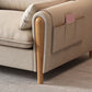 Scandinavian Beige Straight Arm Sofa/Sectional with Removable Cushions