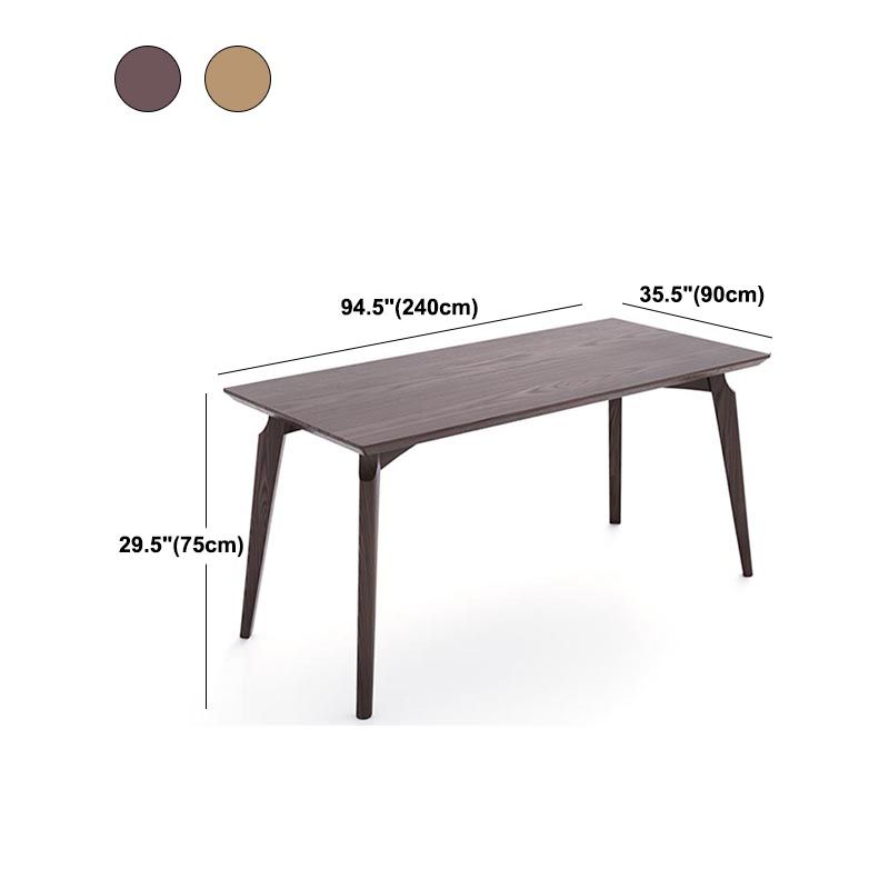 4-foot Solid Wood Table Rectangle Modern Fixed Dinner Room Kitchen Table Clearhalo 'Dining Tables & Seating' 'Dining Tables' 'dining_table' 'furn' 'furn_dining_table' 'Furniture' 'furniture_dining_table' 'Kitchen & Dining Furniture' 'kitchen' 'kitchen_dining_table' 1200x1200_58401d08-5275-45bf-9284-1682c0e35a88