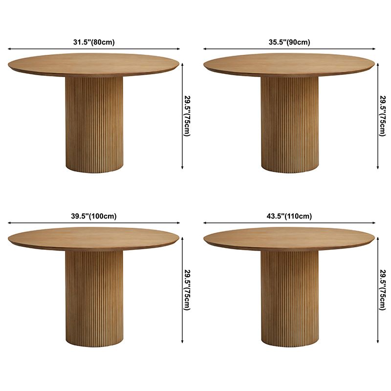 Pine Solid Wood Pedestal Dinette Table Simplicity Dining Table Round for Home Clearhalo ' dining_table' 'Dining Tables & Seating' 'Dining Tables' 'furn' 'furn_dining_table' 'Furniture' 'furniture_dining_table' 'Kitchen & Dining Furniture' 'kitchen&dining_furn' 'kitchen' 'kitchen_dining_table' 1200x1200_58408da9-b641-4880-ae7b-4417029a1832