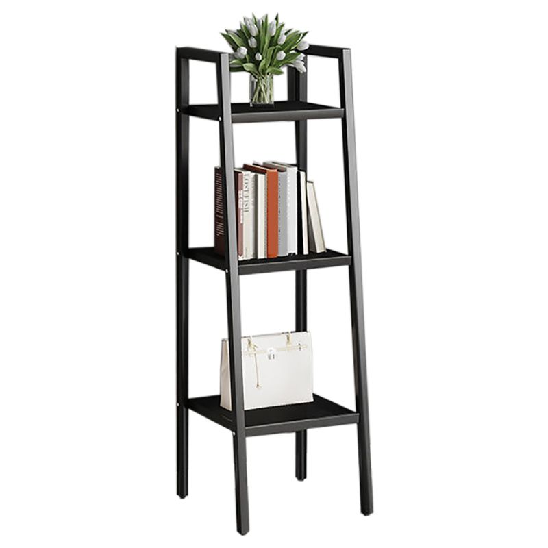 Contemporary Open Bookcase Metal Ladder Bookshelf for Kitchen Clearhalo 'Bookcases' 'furn' 'furn_bookcases' 'Furniture' 'Office Furniture' 1200x1200_58418b9e-481e-405b-b63c-a1c405f1d872
