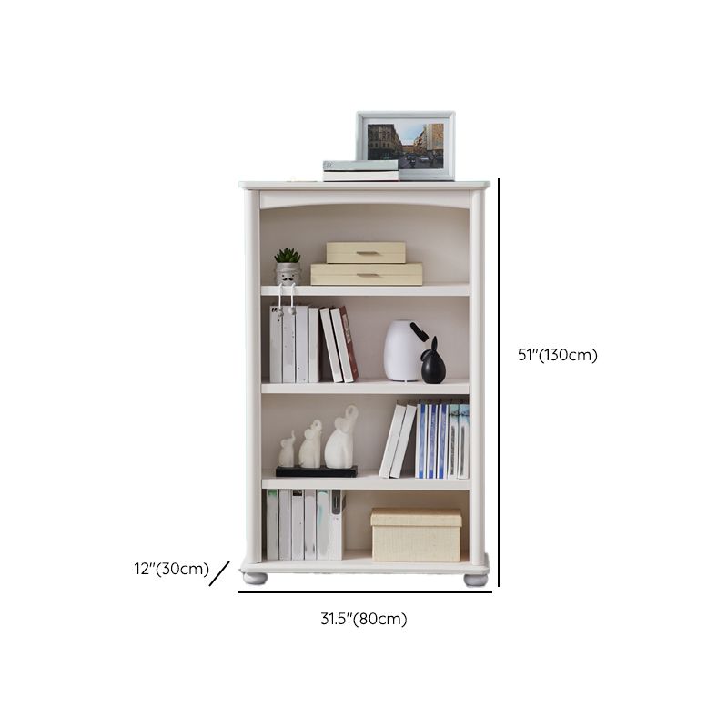 Pure White Standard Bookcase Contemporary Wooden Bookshelf with Shelves Clearhalo 'Bookcases' 'furn' 'furn_bookcases' 'Furniture' 'Office Furniture' 1200x1200_58421689-5c48-44bf-8683-4816eb9b9e0d