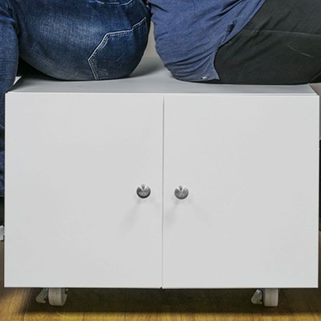 Office Metal Cabinet Modern Locking Drawers File Cabinet with Castors Clearhalo 'Filing Cabinets' 'filling_cabinets' 'furn' 'furn_filling_cabinets' 'Furniture' 'Office Furniture' 1200x1200_5844f3dd-8a58-4736-bf50-6c3fd002e6e3