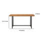 Industrial Rectangle Bar Table Set 1/6 Pieces Solid Wood Fixed Counter Table Clearhalo 'Bar Furniture' 'furn' 'furn_home_bar_bar_sets' 'Furniture' 'Home Bars & Bar Sets' 'home_bar_bar_sets' 'Kitchen & Dining Furniture' 1200x1200_5844ffe2-a3f7-4a32-a5e5-e471b7d51424