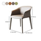 Solid Back Chairs Contemporary Design Arm Leather Dining Chair