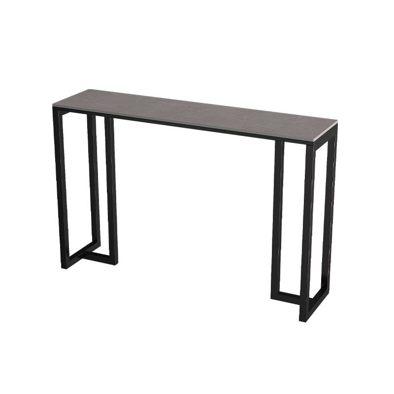 Industrial Rectangle Indoor Bar Dining Table Grey Stone Bistro Table Fixed Table Clearhalo 'Bar Furniture' 'Bar Tables' 'bar_tables' 'furn' 'furn_bar_tables' 'Furniture' 'furniture_bar_tables' 'Kitchen & Dining Furniture' 'kitchen&dining_furn' 'kitchen' 1200x1200_5849a58f-5cc5-4d20-a301-50c3faa6ab63