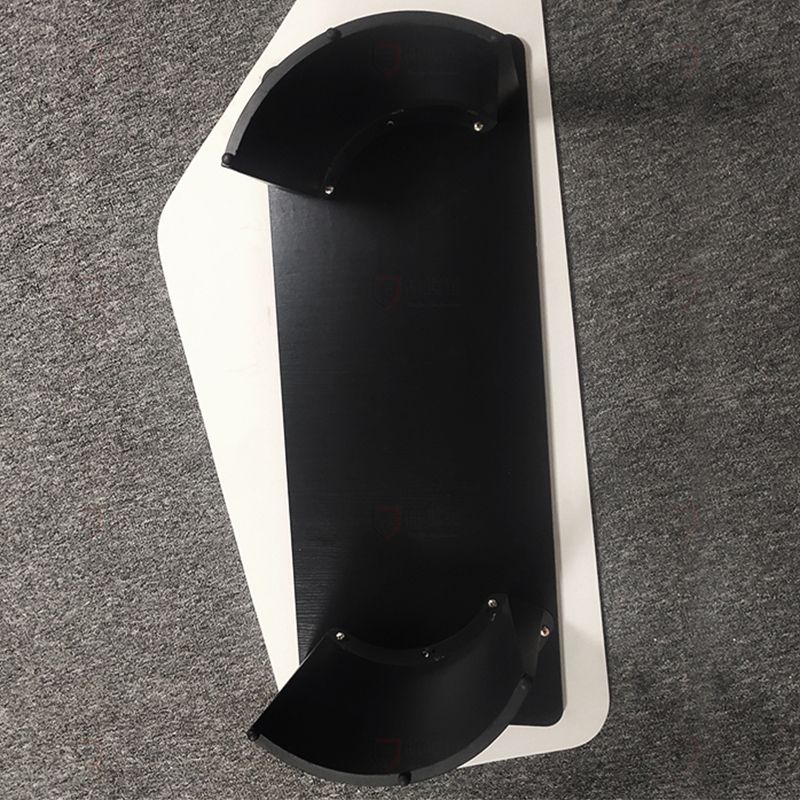 14.9 "H moderne stijl slee metalen basis ronde leisteen salontafel voor woonkamer