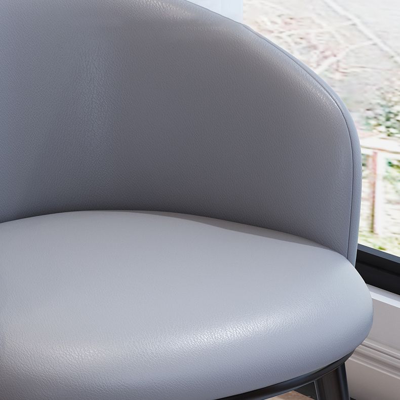 Modern Bedroom Leather Arm Chair Matte Finish Solid Back Dining Chair Clearhalo ' kitchen&dining_furn' 'Dining Chairs' 'Dining Tables & Seating' 'dining_chair' 'furn' 'furn_dining_chair' 'Furniture' 'furniture_dining_chair' 'Kitchen & Dining Furniture' 'kitchen' 1200x1200_584db108-e2bb-4129-8e56-326d9f895ccd