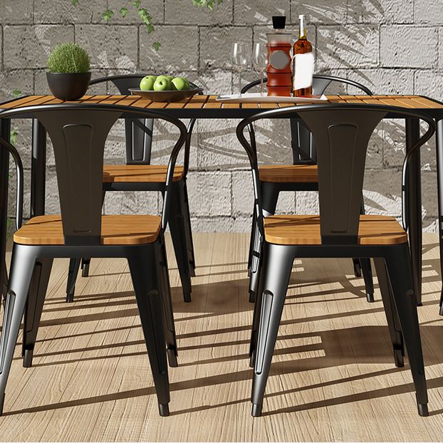 Rectangle Dining Table Set 1/2/7 Pcs Modern Dining Chairs with Metal Frame Clearhalo 'Dining Room Sets' 'Dining Tables & Seating' 'dining_room_set' 'furn' 'furn_dining_room_set' 'Furniture' 'Kitchen & Dining Furniture' 1200x1200_584e040c-d764-4e16-bd95-7d246edef78b