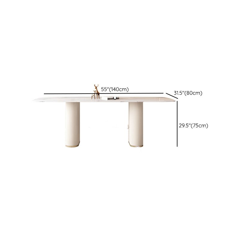 1/4/5/7 pezzi Set da pranzo mobili da pranzo in pietra per sala da pranzo