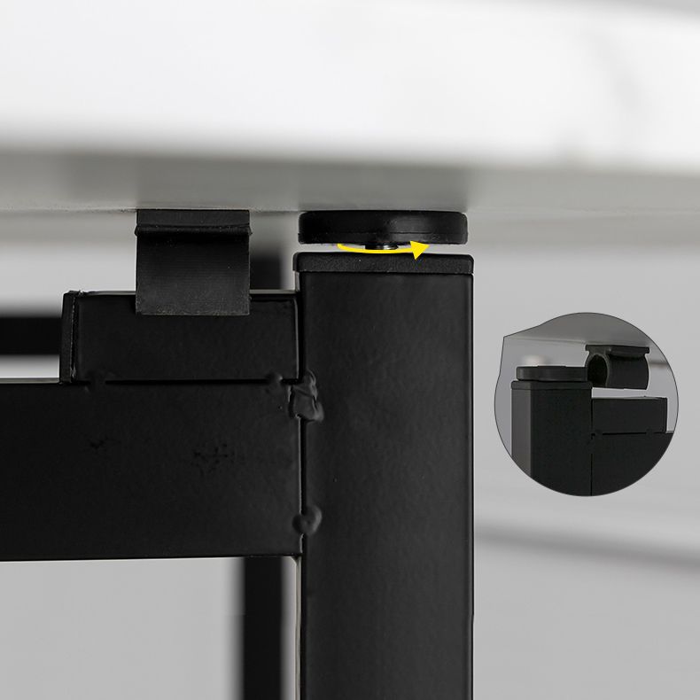 Modern 1/4/9/11/13 Pieces Foldable Dinette Set White Engineered Wood Dining Table Set Clearhalo 'Dining Room Sets' 'Dining Tables & Seating' 'dining_room_set' 'furn' 'furn_dining_room_set' 'Furniture' 'furniture_dining_room_set' 'Kitchen & Dining Furniture' 1200x1200_584ef3d6-e9ed-440a-a0eb-689e4426cf56