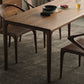 1/4/5ピースソリッドウッドダイニングルームテーブルと茶色の椅子セット
