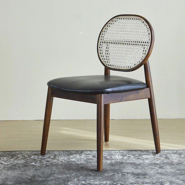 Chaise latéral de style industriel chaise de salle à manger côté cadre en bois pour salle à manger