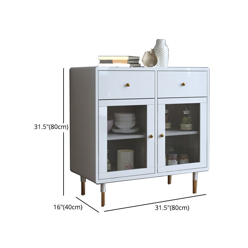 Sideboard di archiviazione di lusso Sideboard di rettangolo in legno per sala da pranzo