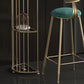 Glam Oval Bar Table Set 1/3 Pieces Stone Counter Table with Upholstered Stools Clearhalo 'Bar Furniture' 'furn' 'furn_home_bar_bar_sets' 'Furniture' 'Home Bars & Bar Sets' 'home_bar_bar_sets' 'Kitchen & Dining Furniture' 1200x1200_5853cc9c-4d01-468d-a7f0-096d24d76fa2