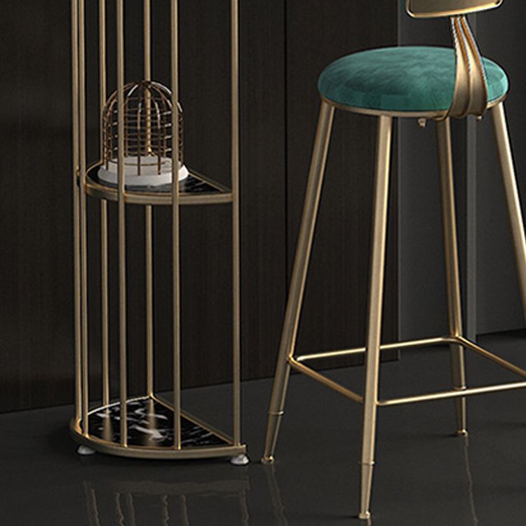 Glam Oval Bar Table Set 1/3 Pieces Stone Counter Table with Upholstered Stools Clearhalo 'Bar Furniture' 'furn' 'furn_home_bar_bar_sets' 'Furniture' 'Home Bars & Bar Sets' 'home_bar_bar_sets' 'Kitchen & Dining Furniture' 1200x1200_5853cc9c-4d01-468d-a7f0-096d24d76fa2