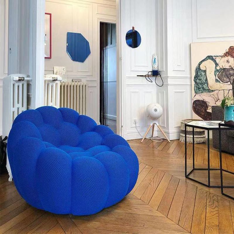 Ultra-Modern Curved Sofa 31.5"High Fabric Biscuit Back Armless Sofa Clearhalo 'furn' 'furn_sofas' 'Furniture' 'furniture_sofas' 'kitchen' 'kitchen_sofas' 'Living Room Furniture' 'Sofa' 'sofas' 1200x1200_5854761a-e3ba-4740-b6e7-790439bac57b