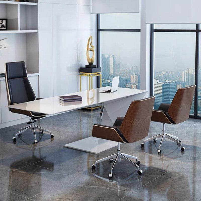 Faux Leather Managers Chair Modern Armless Upholstered Office Chair Clearhalo 'furn' 'furn_office_chair' 'Furniture' 'Office Chairs' 'Office Furniture' 'office_chair' 1200x1200_585538e1-629f-4f42-81d7-ac86a41992d2