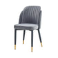 Scandinavian Style Dining Chair Metal Leather Dining Room Solid Back Chair Clearhalo ' kitchen&dining_furn' 'Dining Chairs' 'Dining Tables & Seating' 'dining_chair' 'furn' 'furn_dining_chair' 'Furniture' 'furniture_dining_chair' 'Kitchen & Dining Furniture' 'kitchen' 1200x1200_58561d72-1f5b-4265-9d08-a40f543d41f7